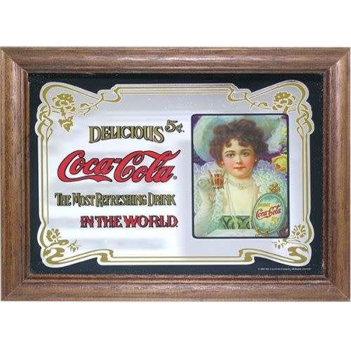 Coca-Cola bar mirror